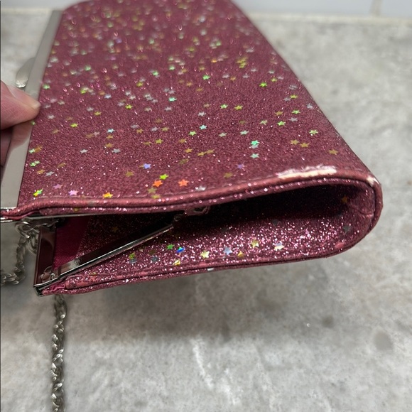 Quin’s Glittery Pink Clutch Bag - Picture 5 of 7
